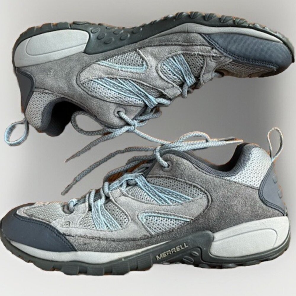 (9.5) MERRELL Wmns Wild Dove/Dream Blue Hiking Shoes